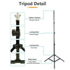 2x3m Adjustable Photography Background Support Stand Photo Backdrop Crossbar