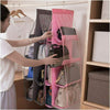 Hanging Handbag Organizer 6 Pockets Shelf Bag Storage Holder Wardrobe Closets