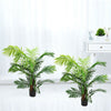 2 x Artificial Palm Tree Green Fake Decorative Plant Indoor Outdoor Garden w/Pot
