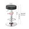 2pcs Bar Stools Swivel Gas Lift Kitchen Breakfast Hub Restaurant Bar Round Stool
