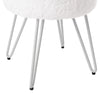 Luxury Plush Velvet Stool Metal Hairpin Leg Bedroom Seating Dressing Table Stool