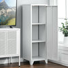 1 Door Metal Cabinet Storage Cupboard Shelves Filling Cabinet Hallway Freestand