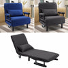 Fold Out Sofa Bed Armchair Recliner Guest Single Sleeper Lounge Chair Adjustable