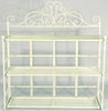 Cream Scroll 3 Tier Wall Hanging Shelf Unit Home Storage Decor Display