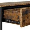 Wooden Console Table with 1 Drawer and 2 Open Shelves Versatile Entryway Table
