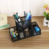 Cube Mesh Style Pen Pencil Ruler Holder Desk Stationery Storage Organizer Black