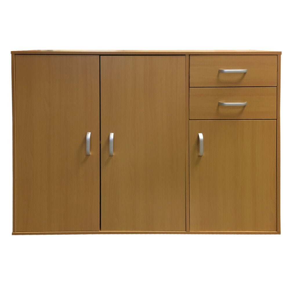 Sideboard Black White Beech Dark Walnut Storage Cabinet Wooden Cupboard Redstone