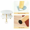 2 Tier Coffee Side Table Sofa End Modern Tea Desk Storage Shelf for Living Room