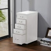 Mobile 3/4/5/6/8 Drawers Office Filing Cabinet Metal File Storage Unit w/ Wheels