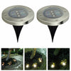 3 LED Solar Powered Ground Lights Outdoor Garden Lawn Floor Patio Decking Lamp