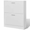 Wooden Shoe Cabinet Storage Cupboard 2/5 Drawer Hallway Footwear Organizer Rack