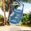 Hammock Hanging Rope Cotton Canvas Chair Swing Seat Patio Camping /w 2 Pillows