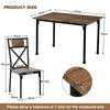 Dining Table and Chairs 4 Seater Solid Wood Room Kitchen Furniture Dining Set