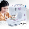 Electric Sewing Machine Portable Sewing 2 Speed Foot Pedal LED 12 Stitches DIY