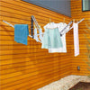 Wall Mounted 5 Arm 26m Clothes Airer Folding Concertina Cloth Dryer Washing Line