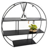 Metal Floating Wall Shelves Hanging Decorative Shelf Office Storage Display Rack