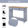 Console Table 2-Drawer Bottom Shelf Retro Style Living/Bed Room Furniture