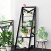 4-Tier Ladder Shelf Wooden Storage Rack Display Bookcase Plant Flower Stand