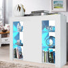 Cabinet Cupboard sideboard TV Unit Matt Body and High Gloss Doors + LED Light