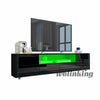 LED Light Storage Cabinet TV Stand High Gloss Doors Drawers Media Unit Sideboard
