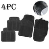 4 Pcs Heavy Duty Universal Black Rubber Car Mat Set Kit Non Slip Grip Van Mats
