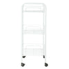 3 Tier Gap Kitchen Cart Slim Slide Out Storage Tower Rack 4 Wheels Roll