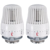 2 X Radiator Thermostatic Head Heater Control Thermostat Tool Heating Valve TRV