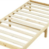 Single 3FT Solid Wood Bed Frame Fits Mattress 190 x 90cm White/Wooden Colour UK