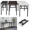 Foldable Computer Desk Wooden Desktop Table Office PC Laptop Study Workstation