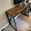 Industrial Computer Desk Folding Laptop Pc Writing Study Office Table Vintage
