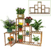 Wooden Corner Plant Stand Flower Rack Holder Storage Bonsai Garden Planter Herb