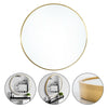Large Industrial Round Wall Mirror Glass Wall Metal Frame Bathroom Decor 50cm
