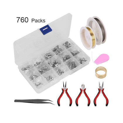 768x Jewellery Making Kit Wire Bead Pliers Earring Necklace Repair Tools Set DIY