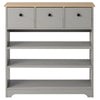 Wooden Side Cabinet 3 Tier Shoe Storage Cabinet Free Standing With Shelf