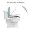 Toilet Seat Heavy Duty Quick Release Hinges Soft Close Bathroom WC Seat Plastic