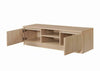 Modern TV Unit Cabinet Stand 120cm Media 2 Doors + Shelf Sonoma Oak