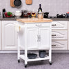 Kitchen Storage Trolley Cart Rolling Wheels Shelves Cupboard Towel Rail