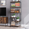 6 Tier Industrial Metal Storage Rack Bookshelf Kitchen/Office Display Stand Unit
