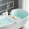 New Bamboo Wooden Bath Tub Rack Bathroom Shelf Tidy Tray Storage Caddy UK