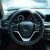 Car Steering Wheel Cover Crystal Sparkled Diamond Cover PU Leather Skidproof UK