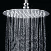 Round Square Stainless Steel Showerhead Rainfall Shower Head Rain Shower Chrome