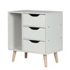 Bedside Table cabinets Luxury White 3 Drawers Bedroom Premium Quality Table UK