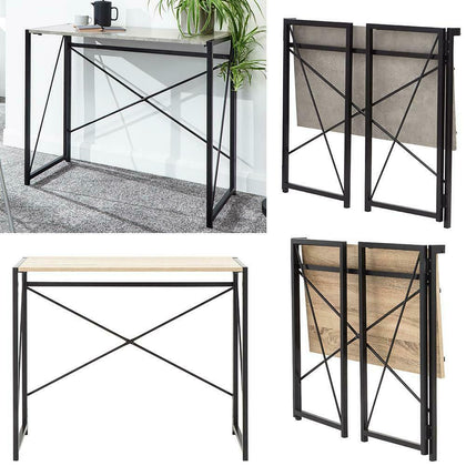 BRAMWELL FOLDING DESK STUDY HOME OFFICE PORTABLE COMPUTER LAPTOP TABLE