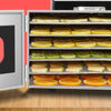 6 Trays Food Dehydrator Dryer Electric Fruit Drying Machine Steel 35L