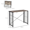 Folding Computer Desk Writing Study Table Industrial Home Office Workstation