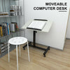 Movable Computer Desk Adjustable PC Table Study Home Office Work Station 80cm UK