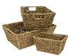 Seagrass Rectangular Conical Shelf Display Storage Basket
