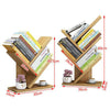 3/5Tier Wooden Tree Bookshelf Bookcase Display Storage Rack Holder Organizer UK