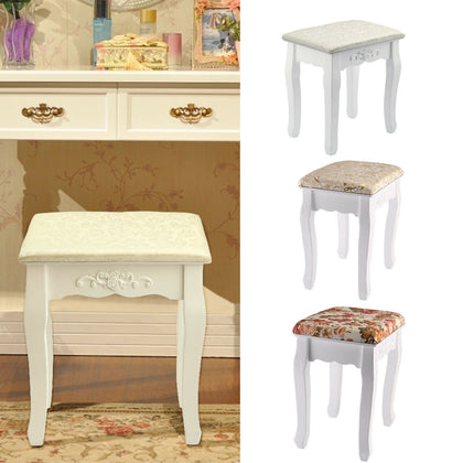 Vintage Dressing Table Stool Padded Piano Chair Makeup Seat Baroque furniture