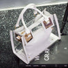 Women Clear Transparent Shoulder Jelly Candy Summer Beach Handbag Messenger Bag